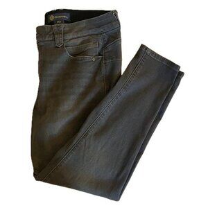 Democracy ABsolution Women's Skinny Jeans Stretch Gray Charcoal Wash, Size 14P‎